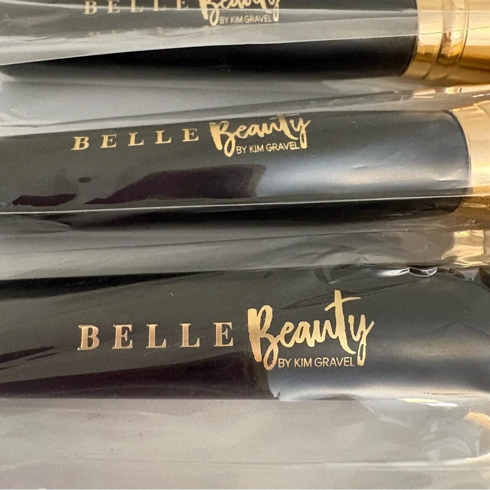 Belle Beauty Foundation Brush Set By Kim Gravel Includes Set of Three Brushes
